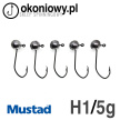 Główki jigowe okrągłe HAK 1 | MUSTAD <5szt> (6)