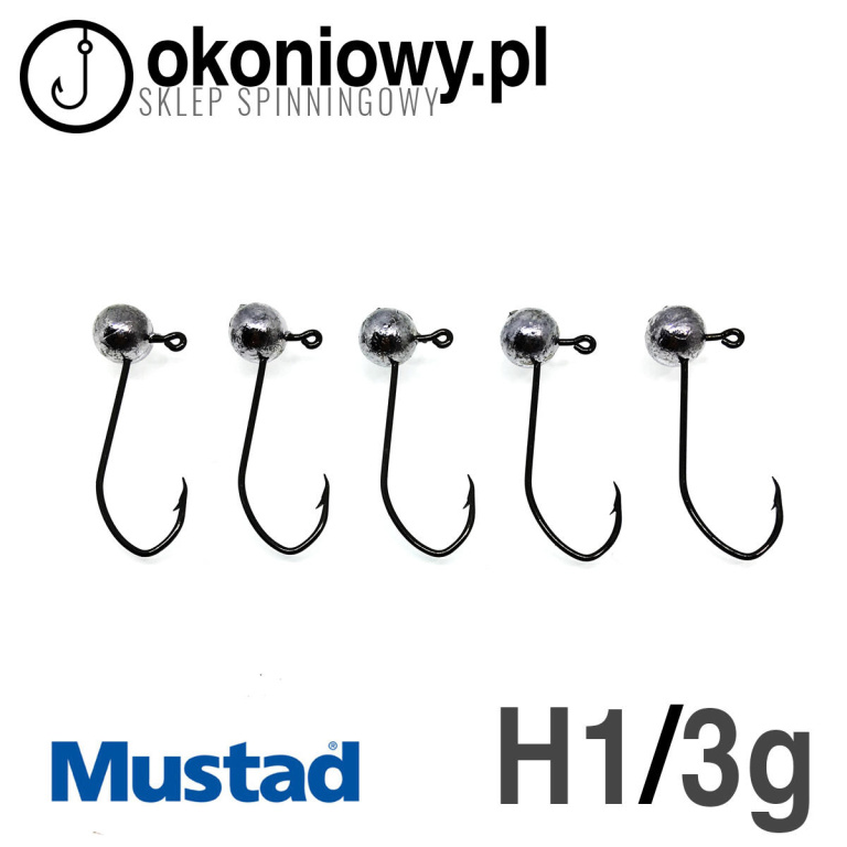 Główki jigowe okrągłe HAK 1 | MUSTAD <5szt> (4)
