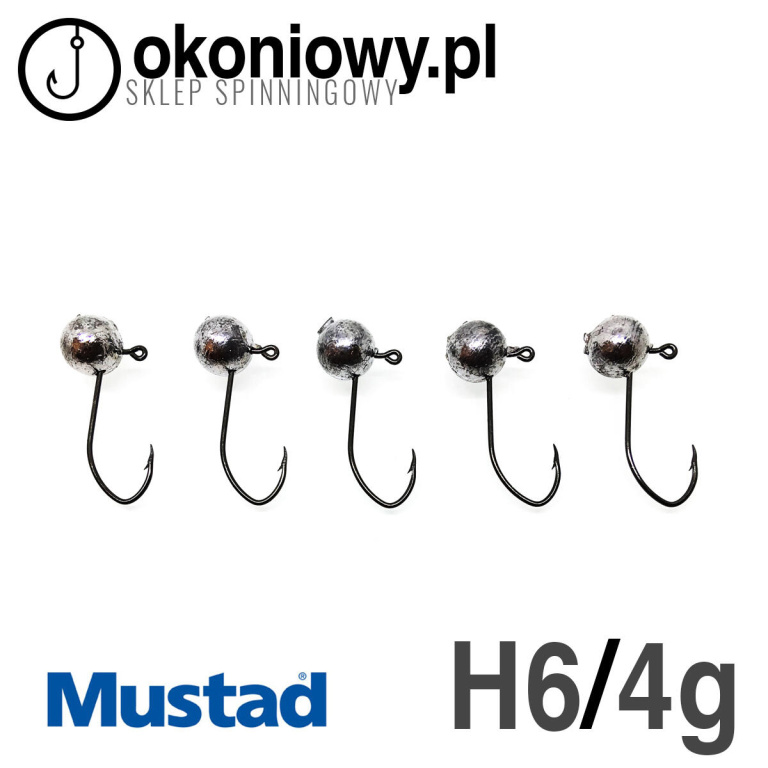 Główki jigowe okrągłe HAK 6 | MUSTAD <5szt> (6)