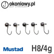 Główki jigowe okrągłe HAK 8 | MUSTAD <5szt> (6)