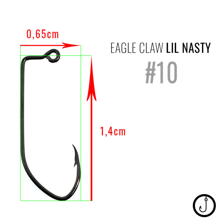 Główki jigowe okrągłe HAK 10 | EAGLE CLAW <5szt> (2)