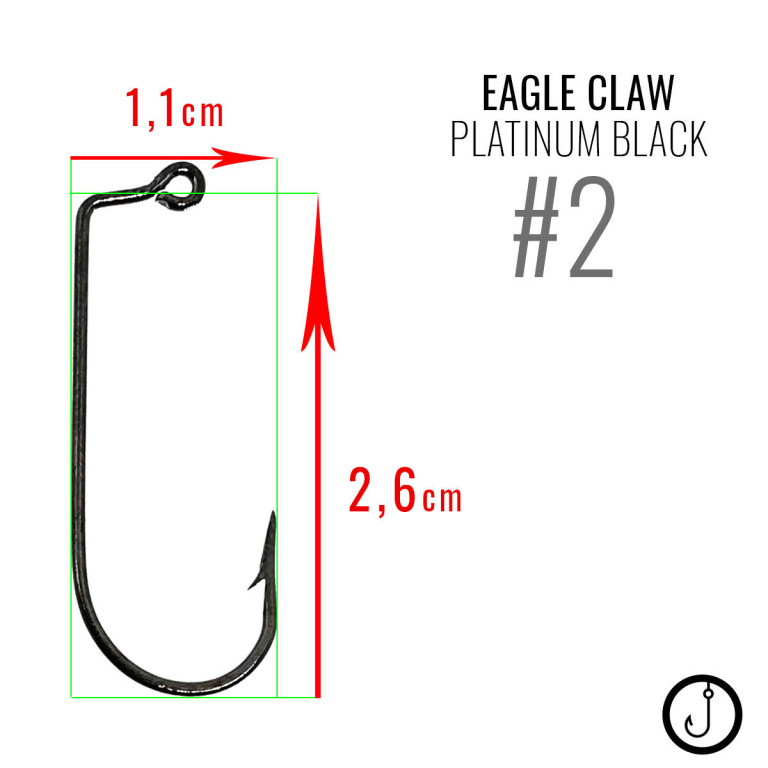 Główki jigowe TRÓJKĄTNE HAK 2 | EAGLE CLAW <5szt> (4)