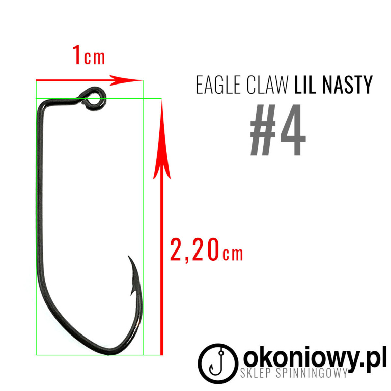 Główki jigowe okrągłe HAK 4 | EAGLE CLAW <5szt> (2)